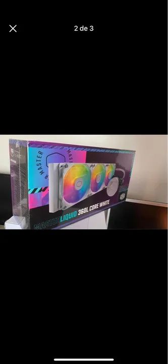 Watercooler 360mm Cooler Master ARGB White,  - Foto 4