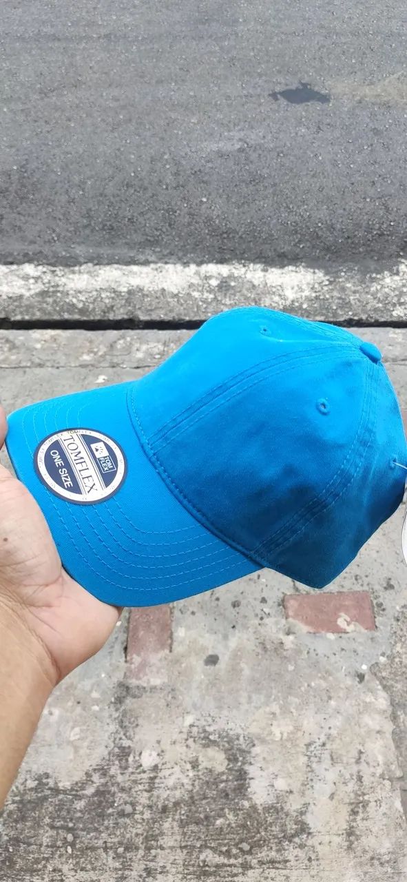 Boné Azul Tomflex - Tamanho Único Modelo DAD HAT - Foto 4