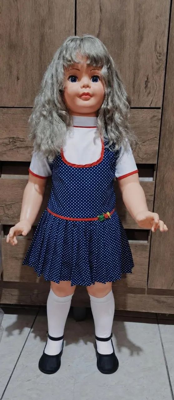 Boneca amiguinha da estrela vestido azul com bolinhas - Foto 2