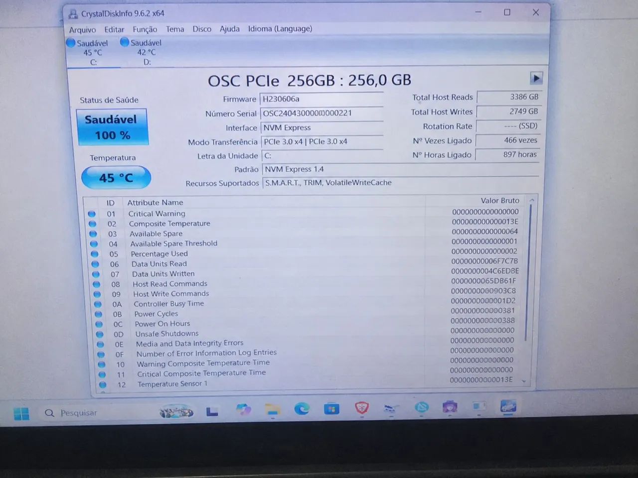 SSD M.2 Nmve 256GB - Foto 2