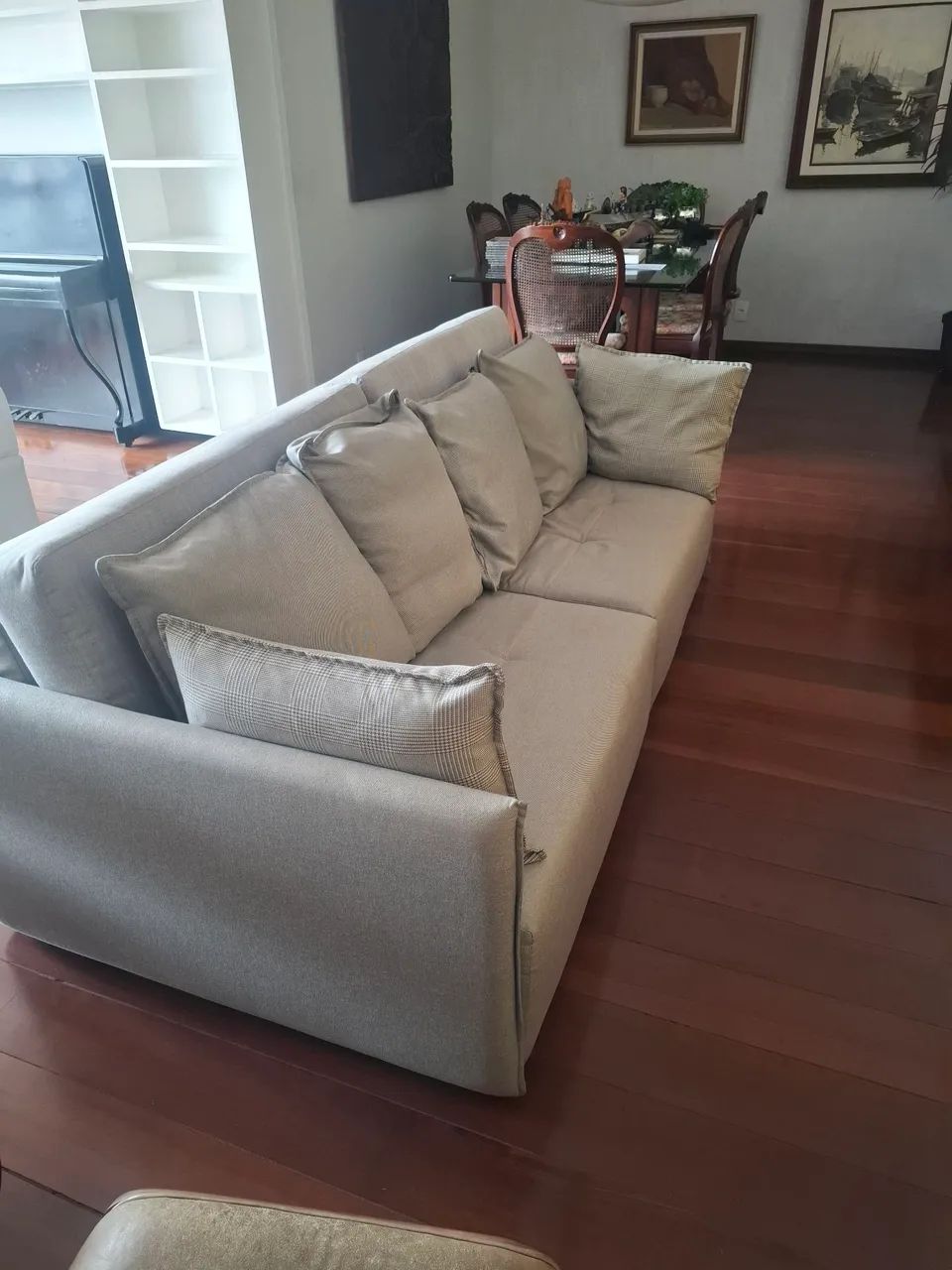 Sofá cama retrátil para sala de TV