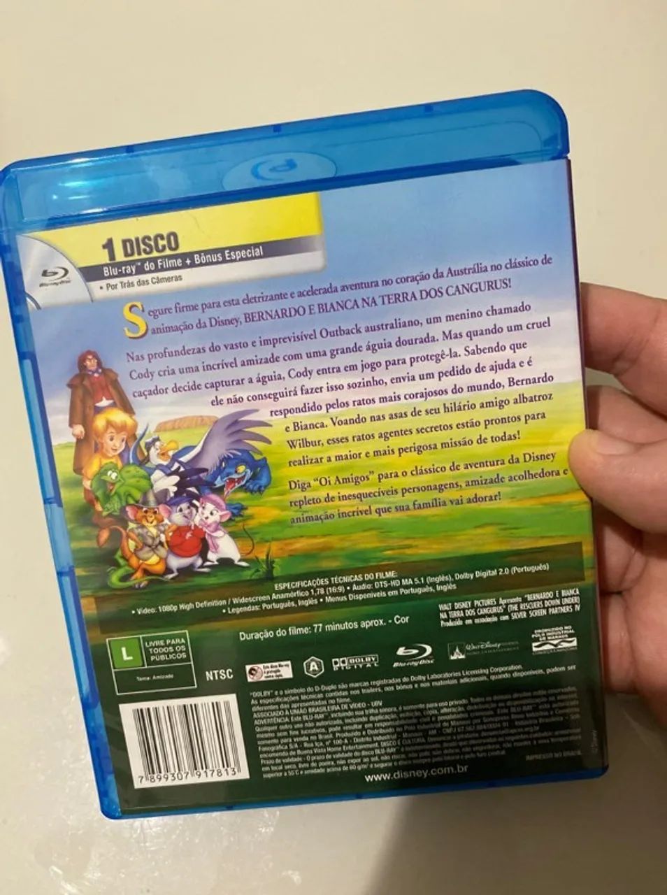 Blu-Ray Bernardo e Bianca na Terra dos Cangurus Disney Raro - Foto 2