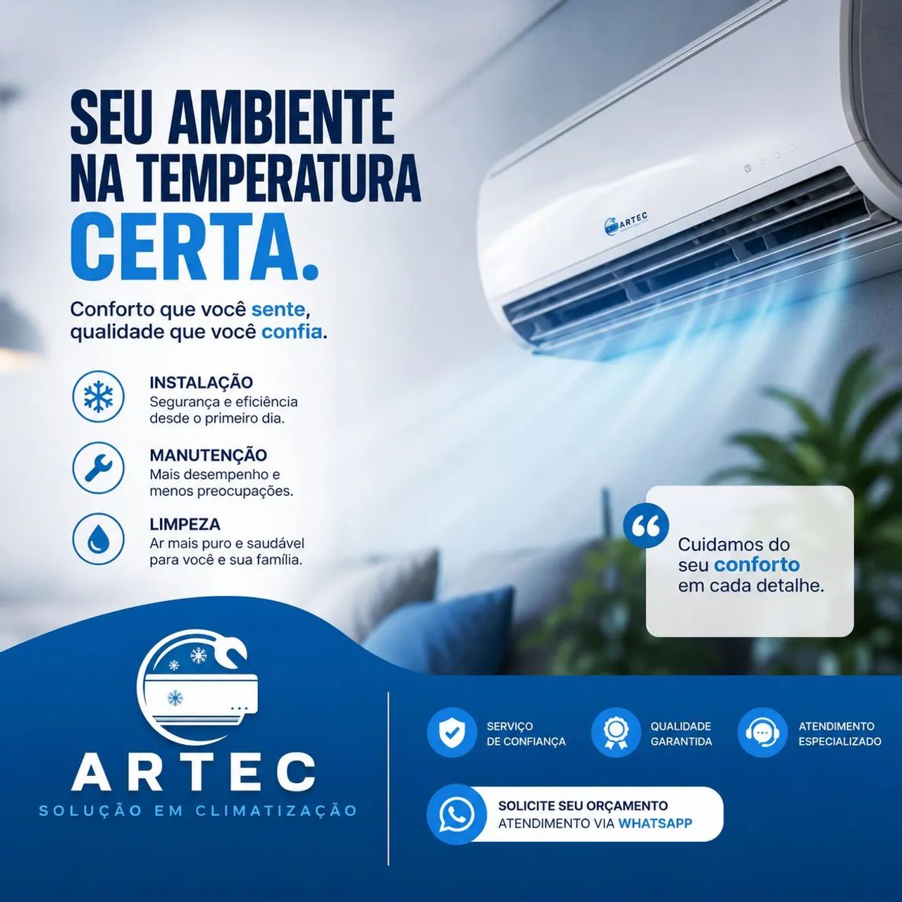 Higienização ar-condicionado 