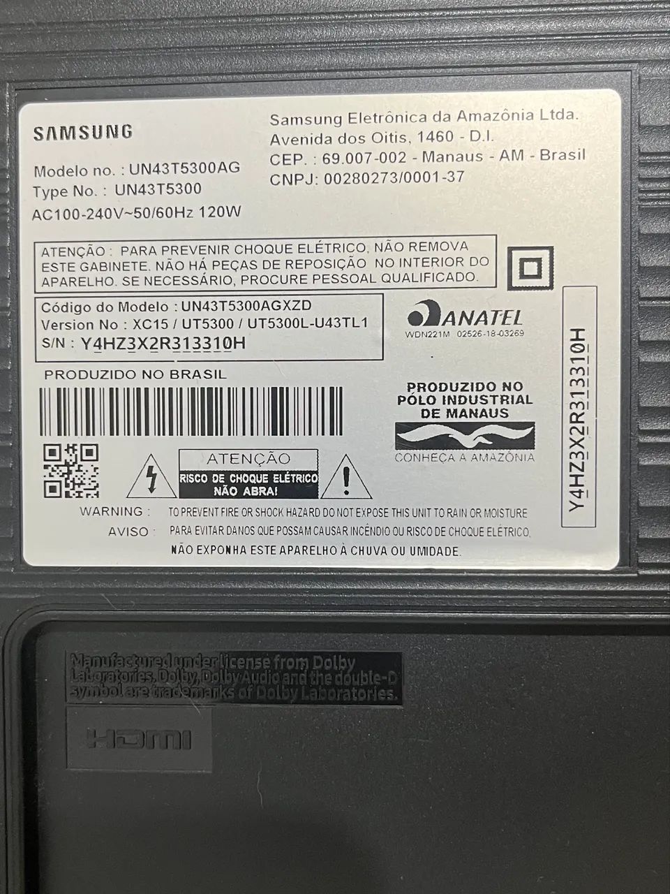 TV Samsung 5 Series (com defeito) - Foto 2