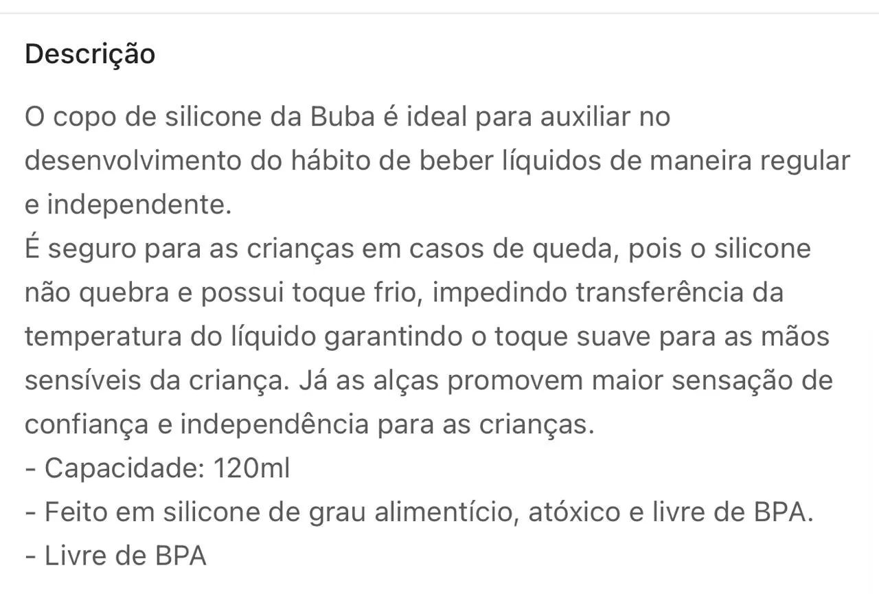 Copo de silicone buba  - Foto 3
