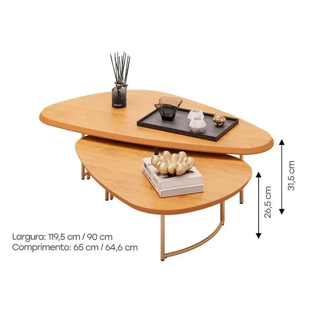 Mesa de centro dupla - Foto 2