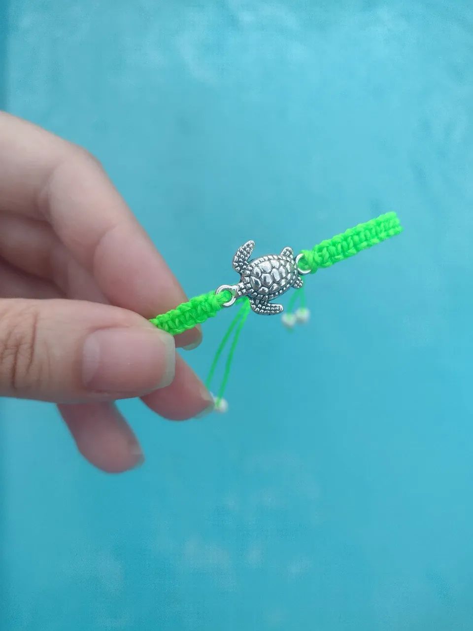 Pulseira Tartaruga em Macramê  - Foto 5