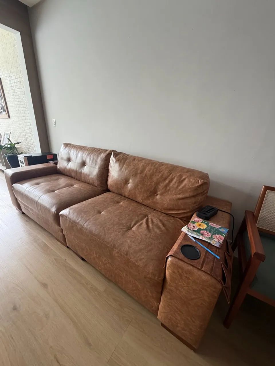 Sofá 4 lugares em courissimo, 2.40m  - Foto 4