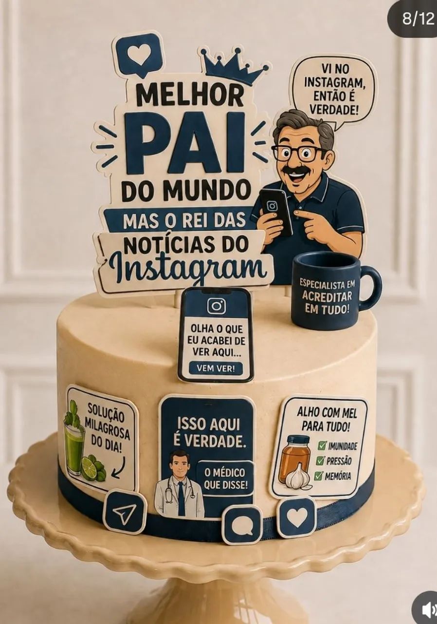 Bolo dia dos pais - Foto 5