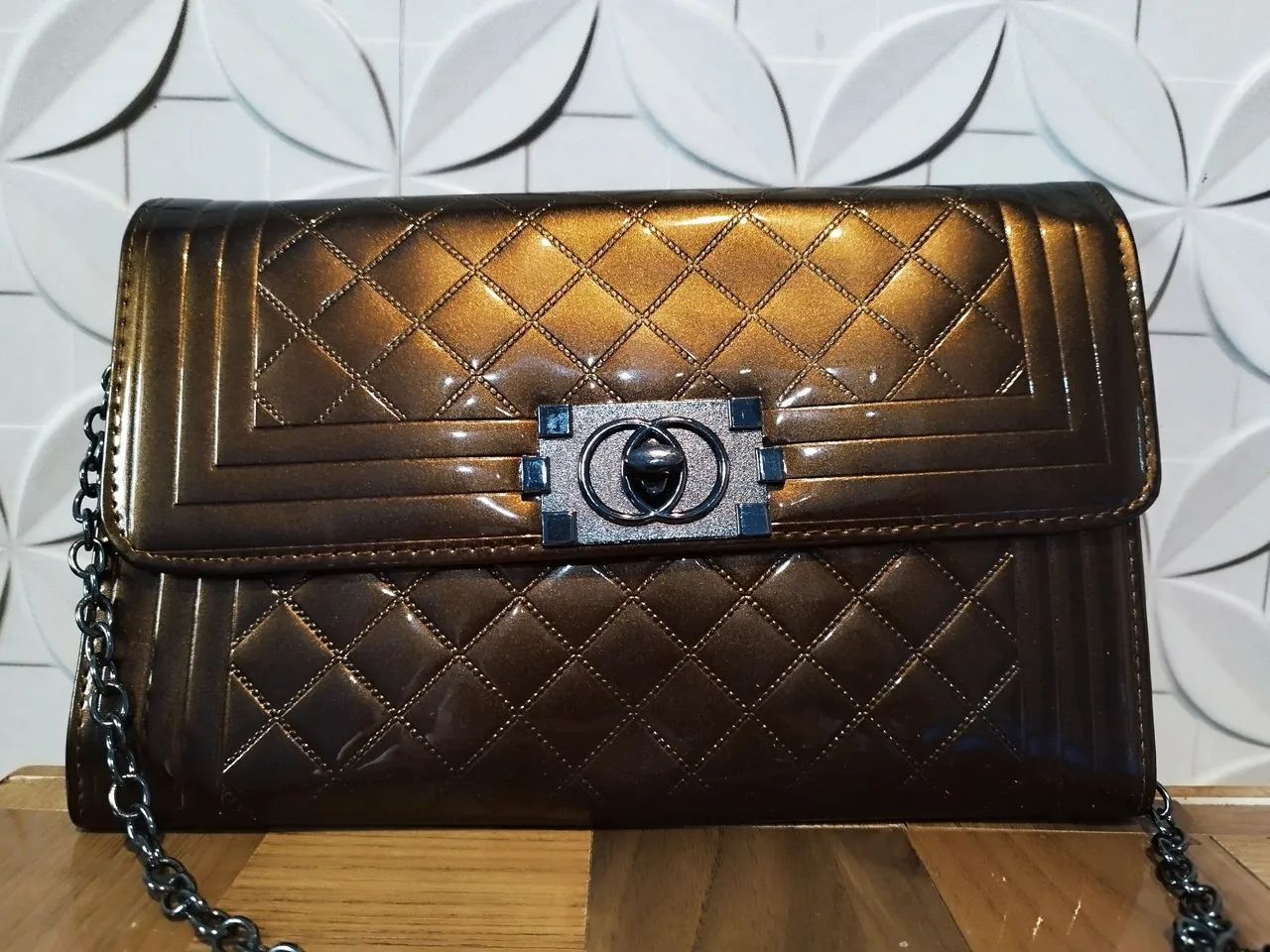 Bolsa de ombro marrom  - Foto 2