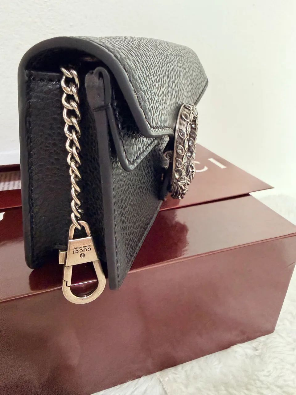 Bolsa Gucci Dionysus Super Mini em Couro - Foto 2