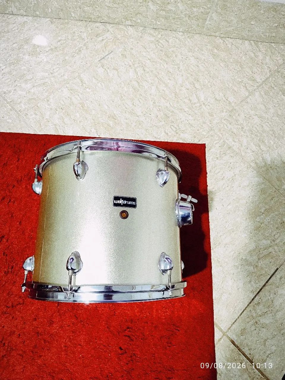 Tom de 13 polegadas 6 afinação wolf drums usado bem conservado  - Foto 3