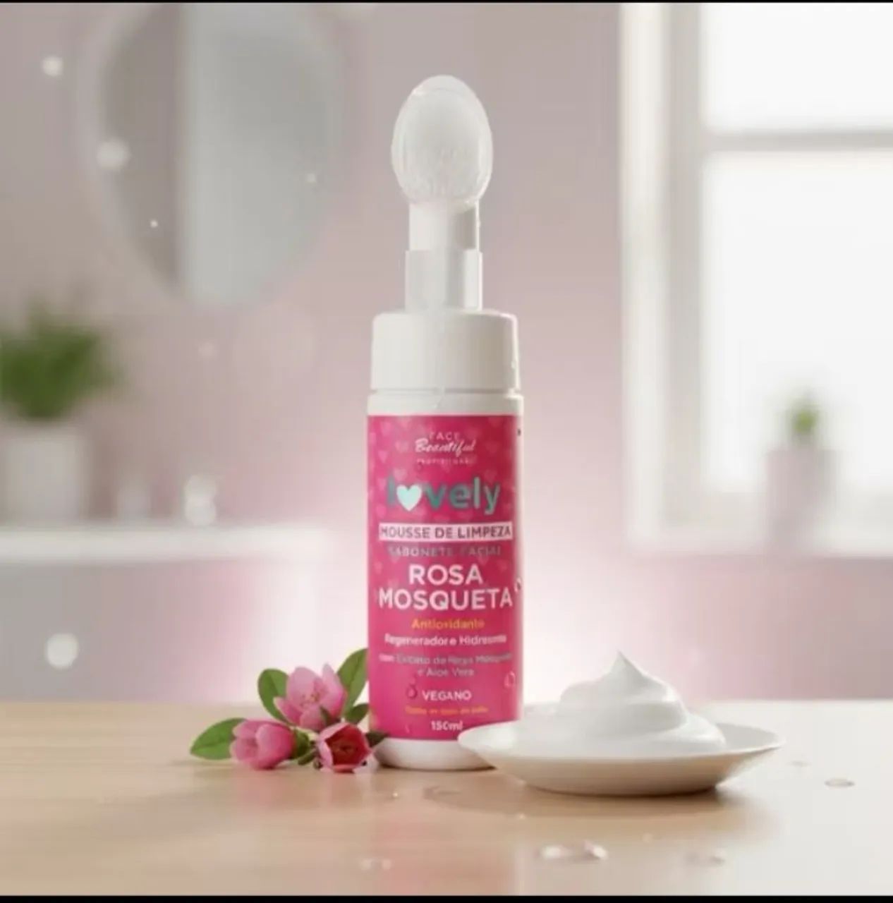 Mousse de Limpeza para Skin Care 