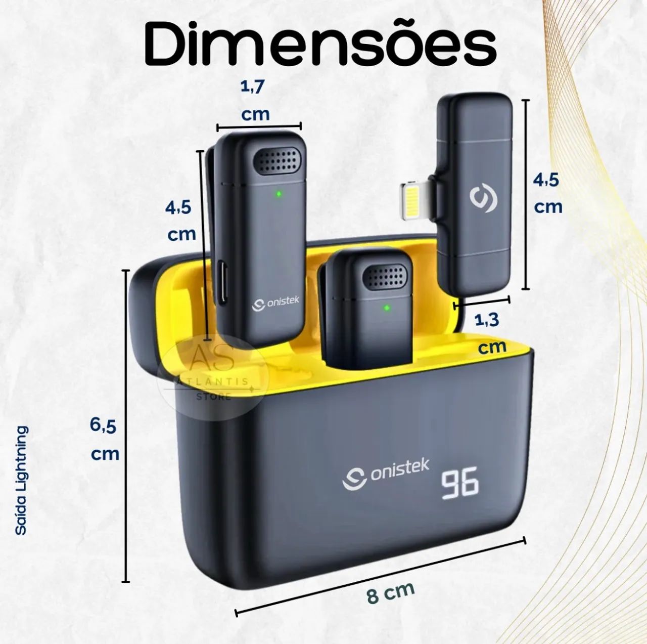 Microfone Lapela Duplo (entrega gratis) - Foto 5