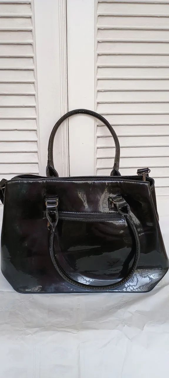 Bolsa Preta Verniz  - Foto 2