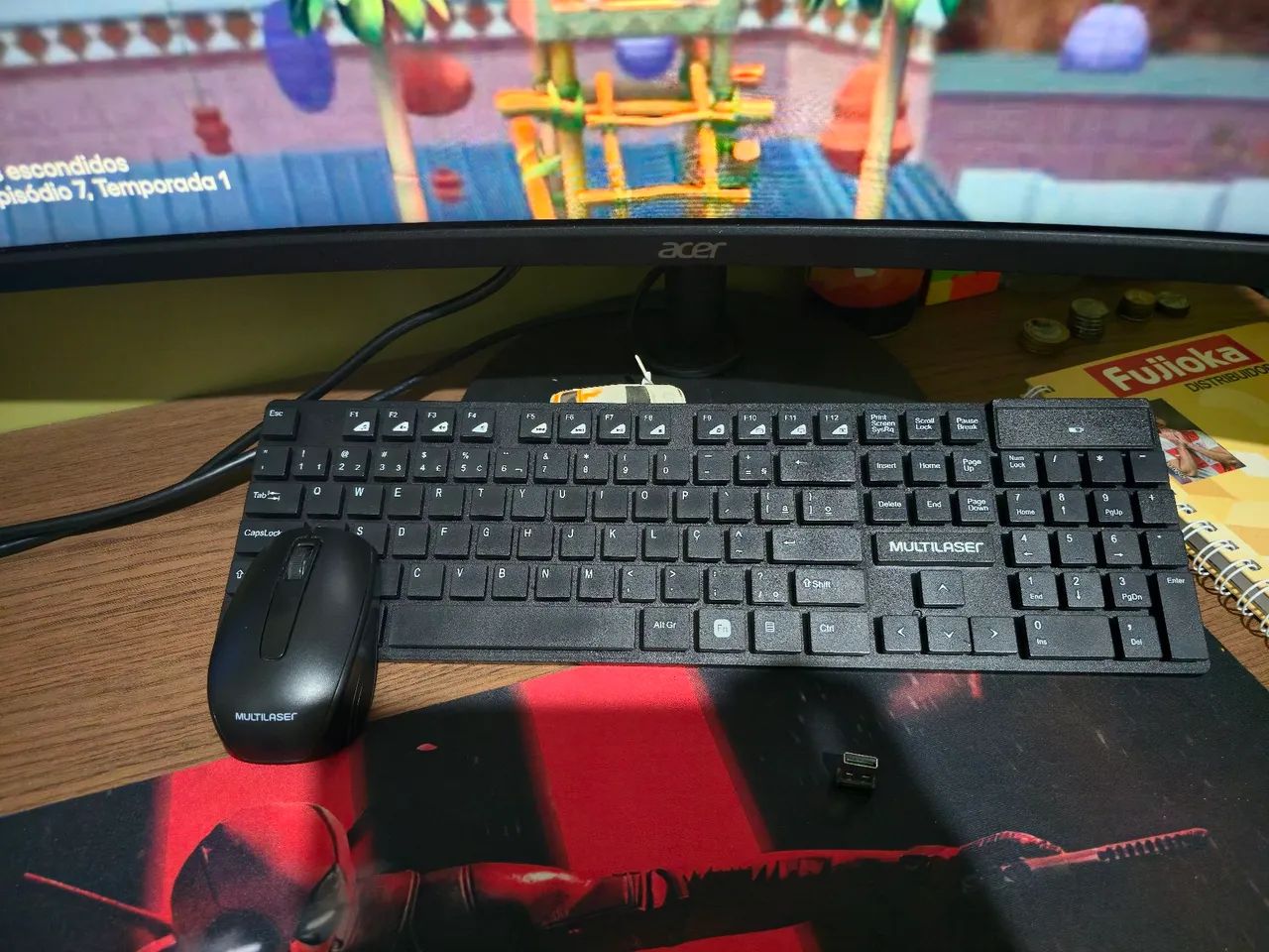 Kit teclado + mouse Multilaser 