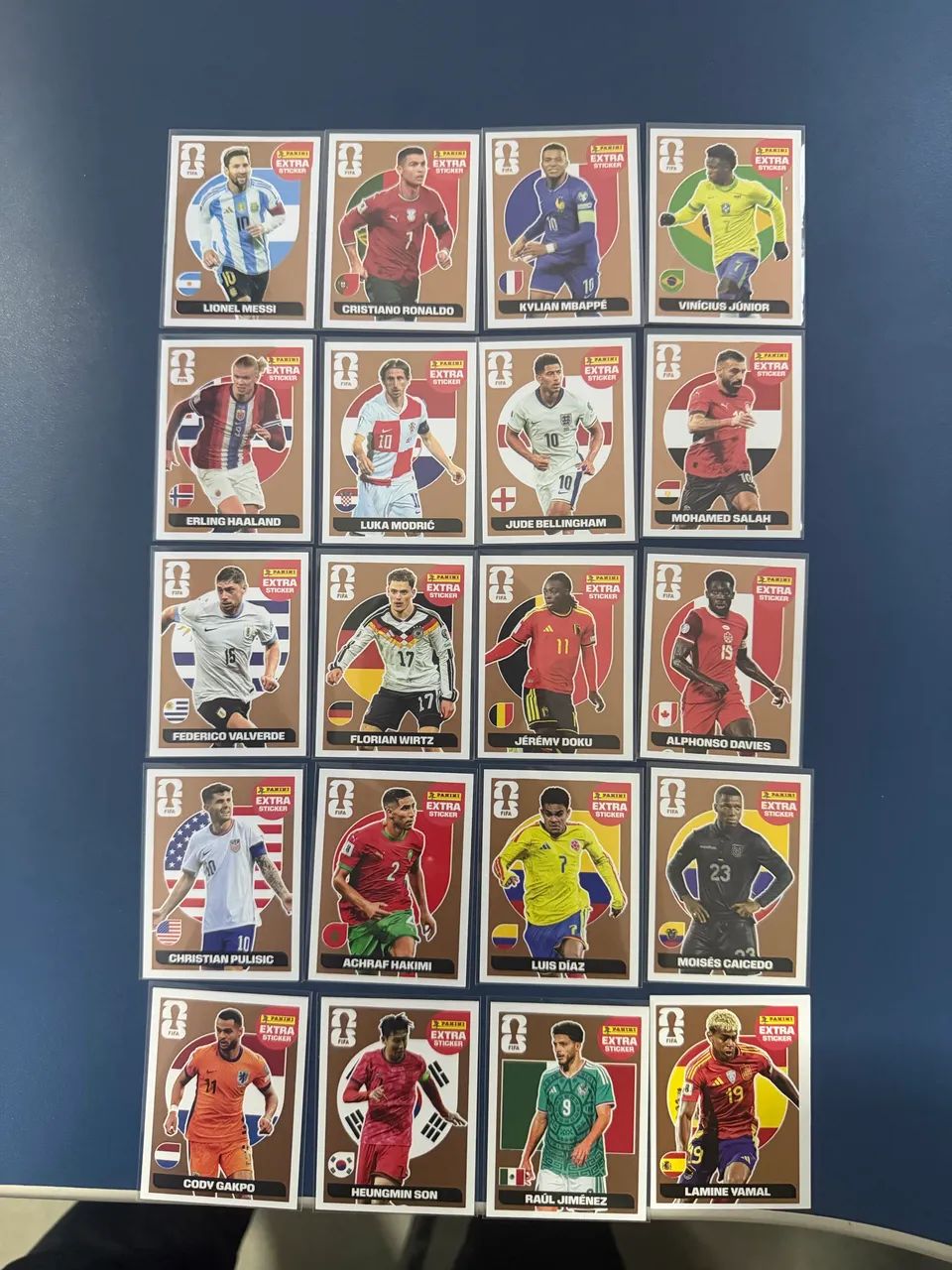 Kit 20 figurinhas Legend Bronze Panini 2026