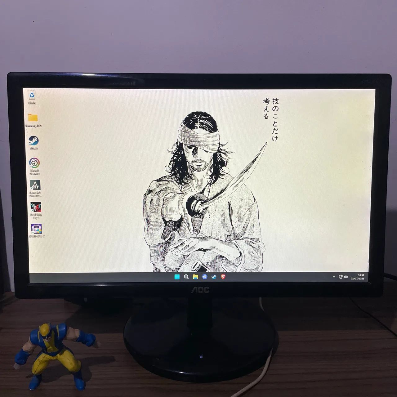 Monitor AOC 20 Polegadas LED (Funcionando 100%)