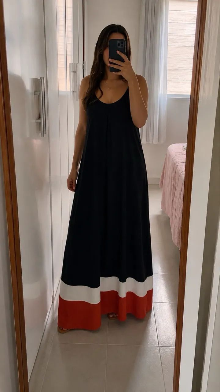 Vestido longo amplo NOVO  
