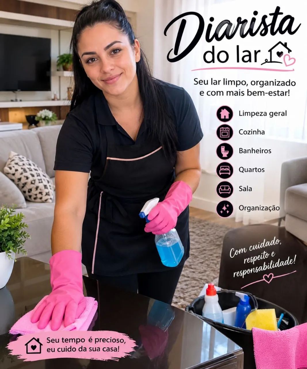 Diarista e organizadora do lar 