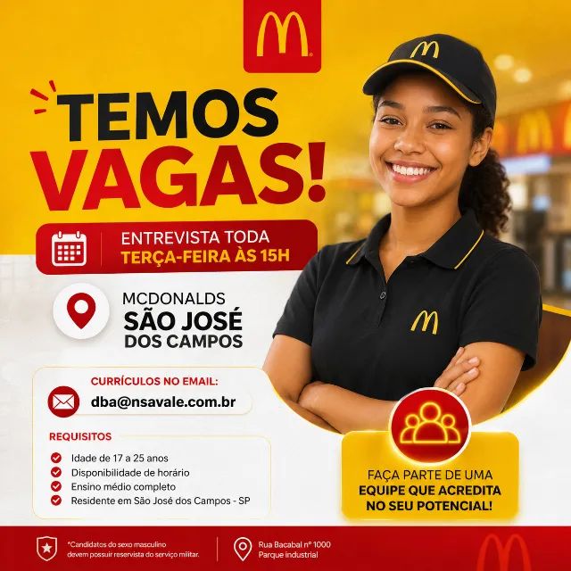 Vaga Atendente de Restaurante
