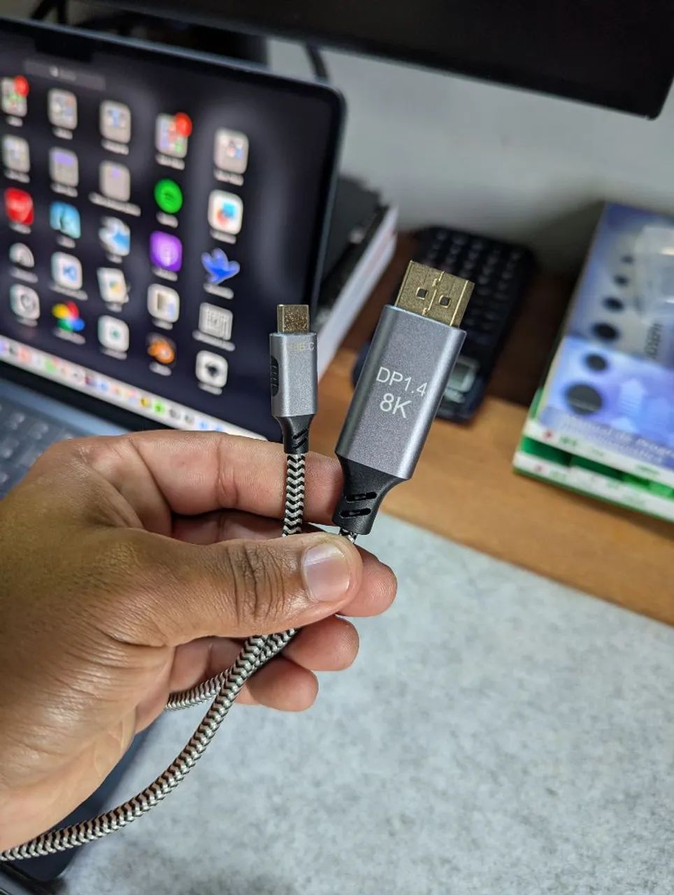 Cabo USB tipo c para displayport