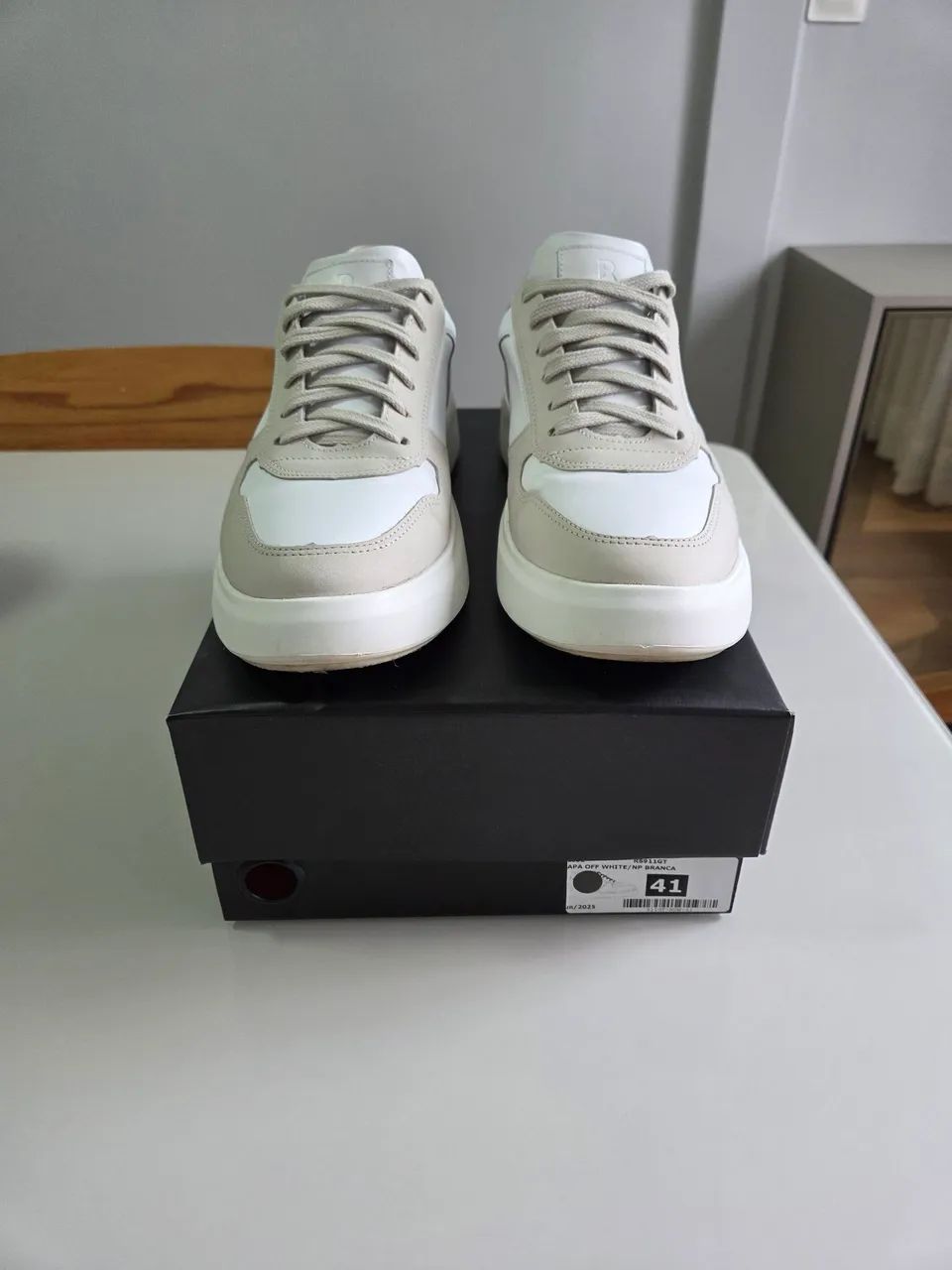 Tênis Rise Couro Off White Tam 41 - Foto 2