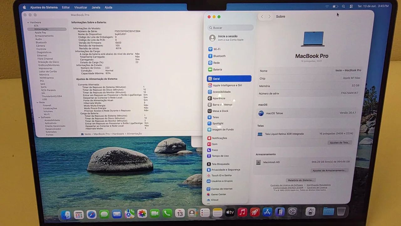 Macbook Pro 16 M1 Max 32gb 1tb GPU32 - Foto 2