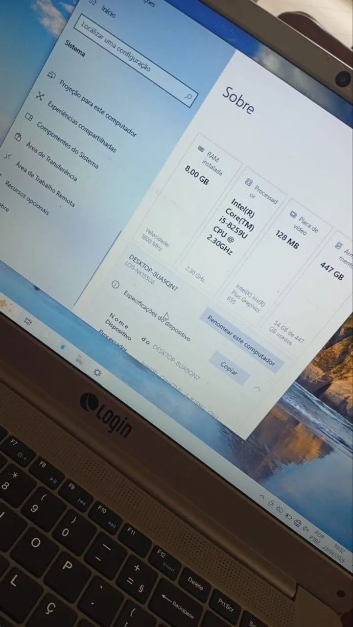 Notebook i5 8GEN