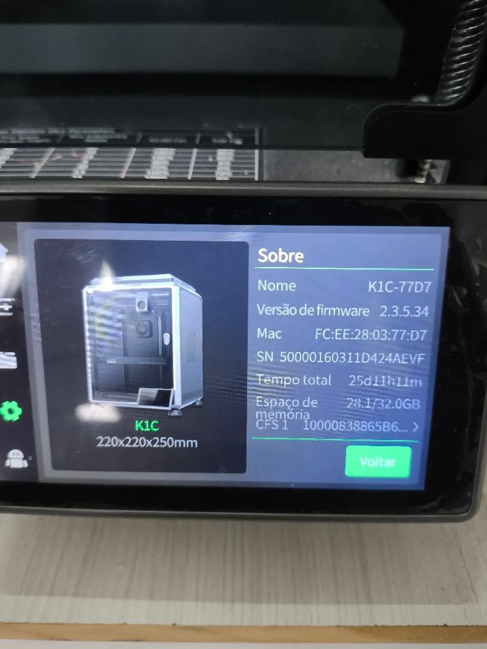 K1C 2025 com CFS (IMPRESSORA 3D) - Foto 2