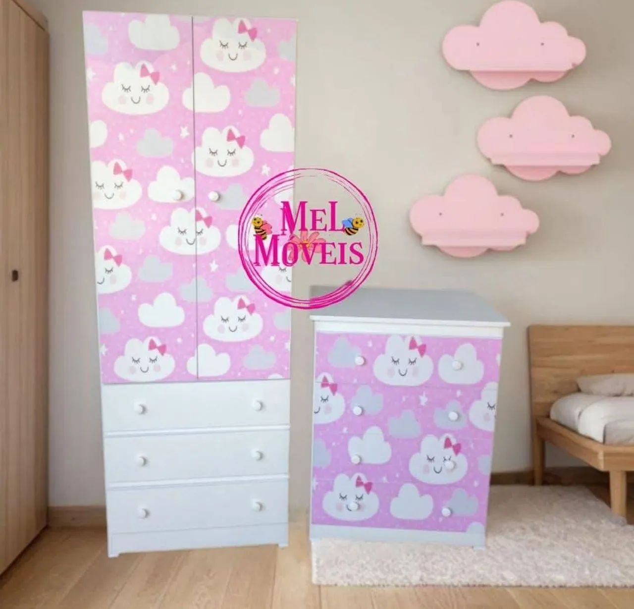 Kit infantil completo personalizado + 3 prateleiras de brinde  - Foto 4