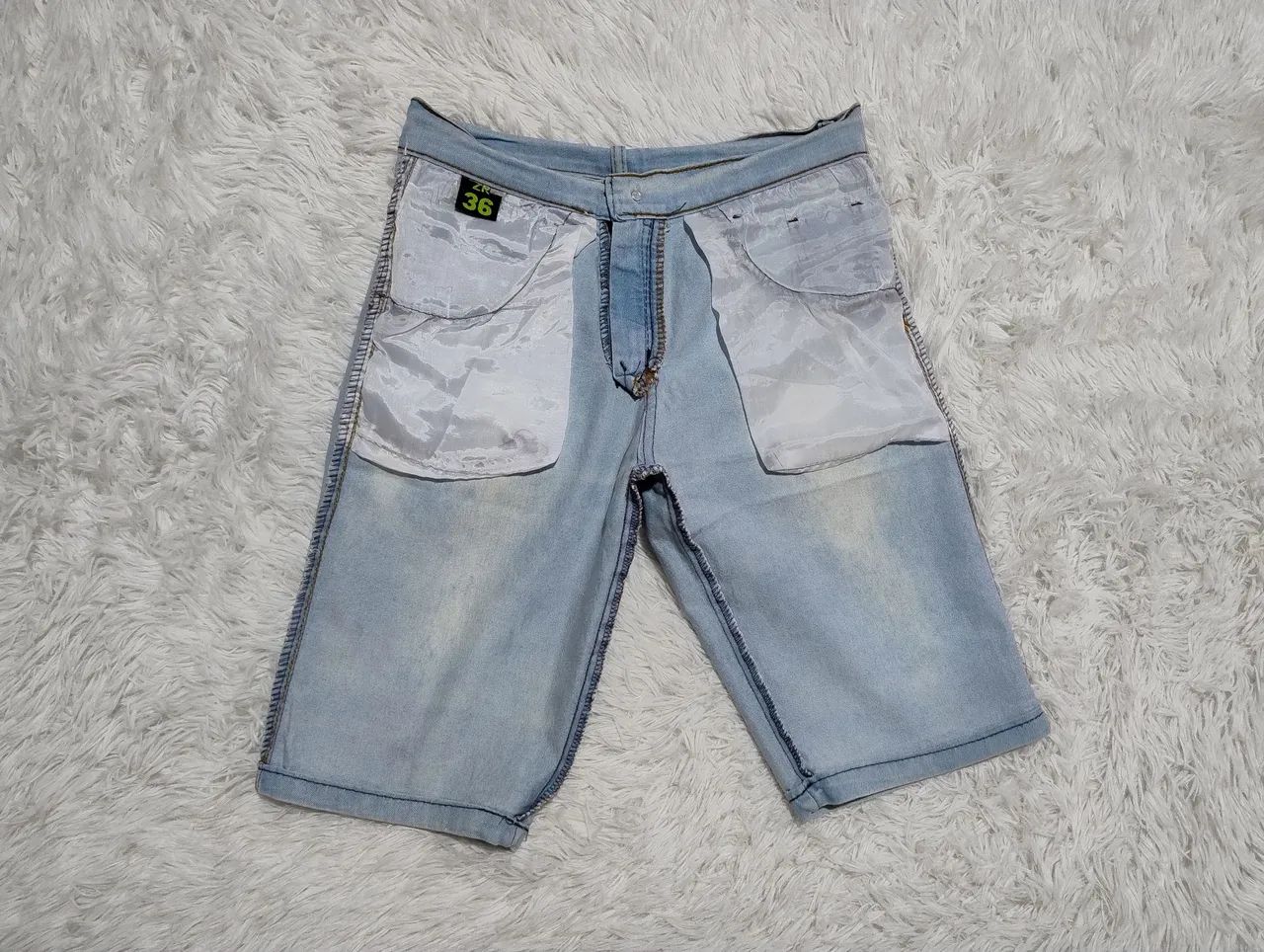 Bermuda Jeans Denim ZR 36 - Foto 5
