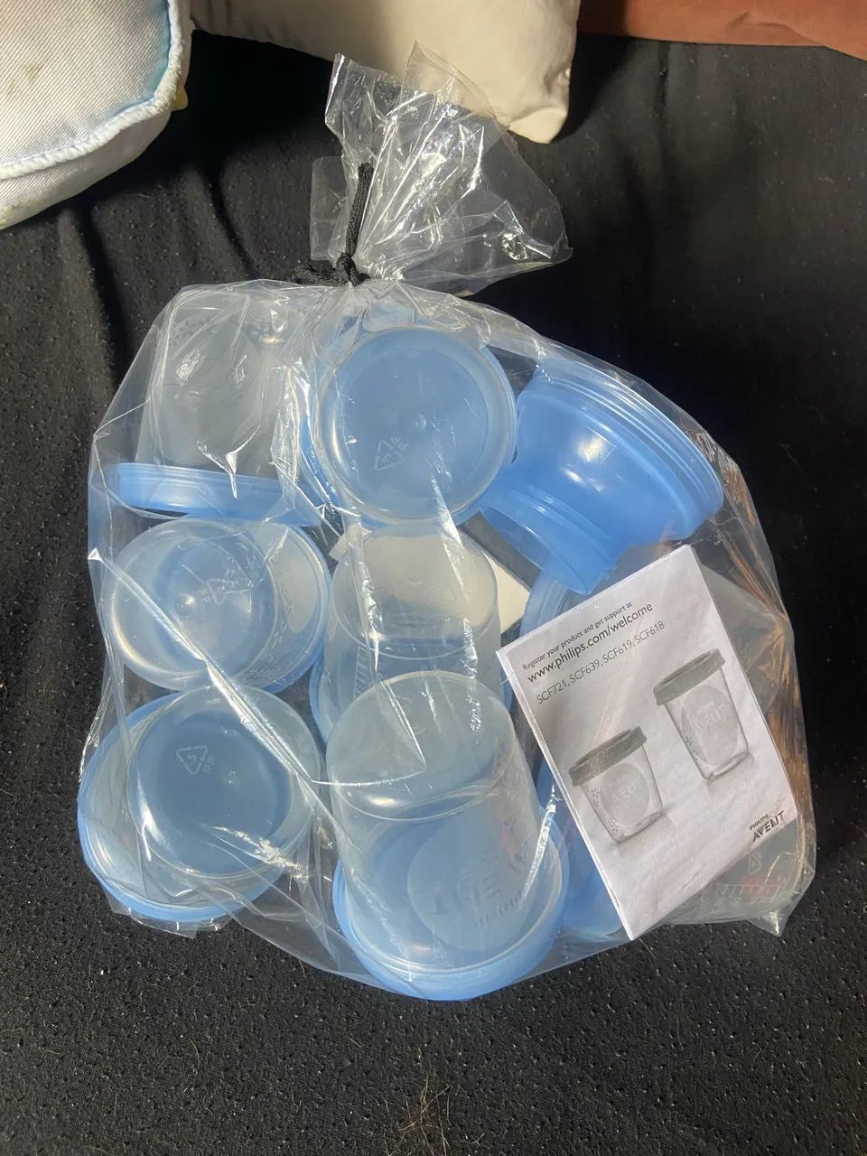 Potinhos de armazenar leite  avent  - Foto 3