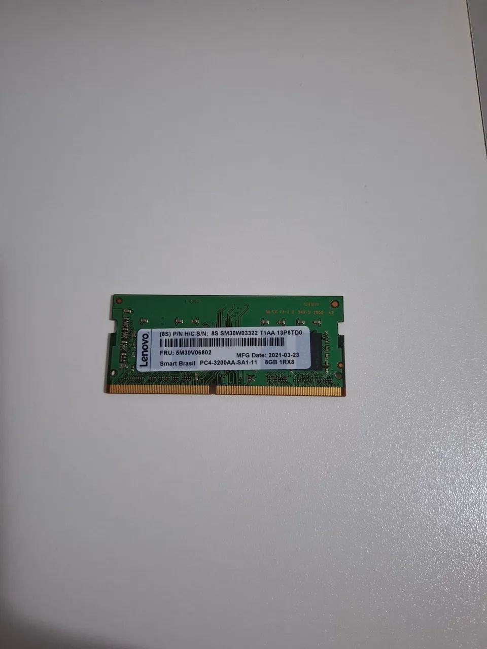 Memória Ram 8gb DDR4 3200 - Lenovo