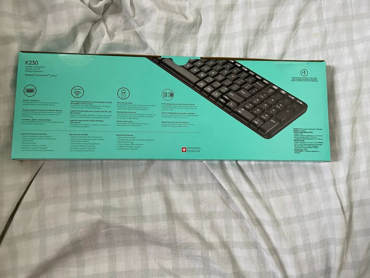 Teclado Sem Fio Logitech K230 - Foto 3