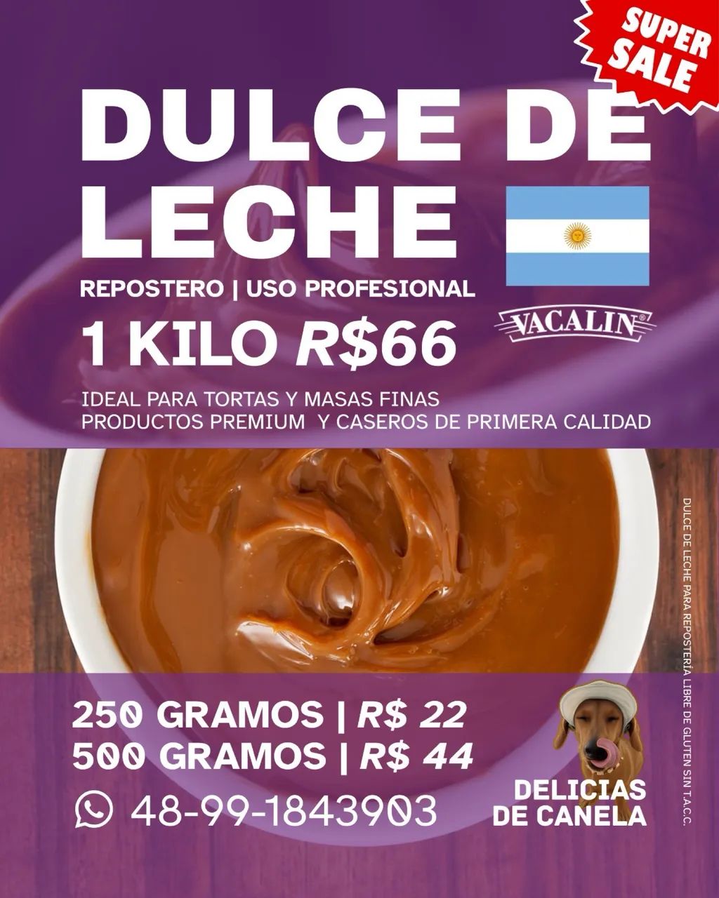 ? Doce de Leite Repostero Profissional para Confeitaria