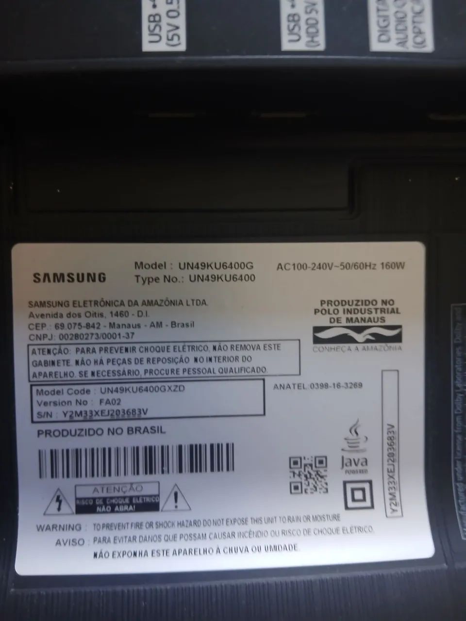 TV SAMSUNG SMART COM DEFEITO - Foto 4