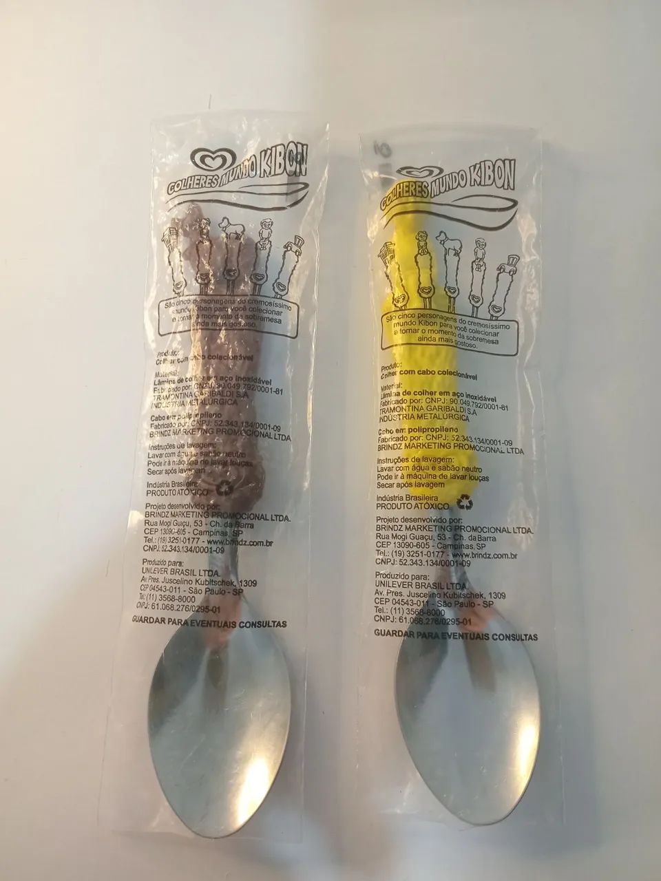 Kit 2 Colheres Kibon Na Embalagem Original Raríssimo 