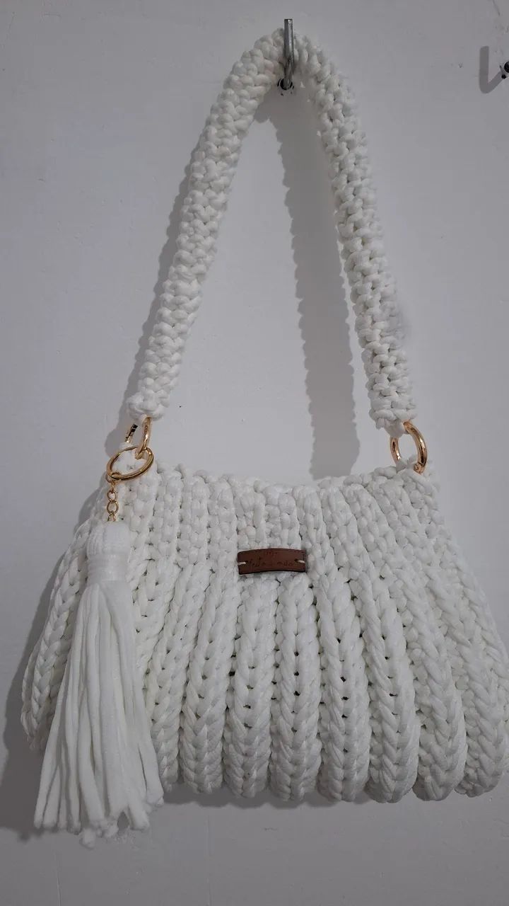 Bolsa Artesanal de Crochê  - Foto 2
