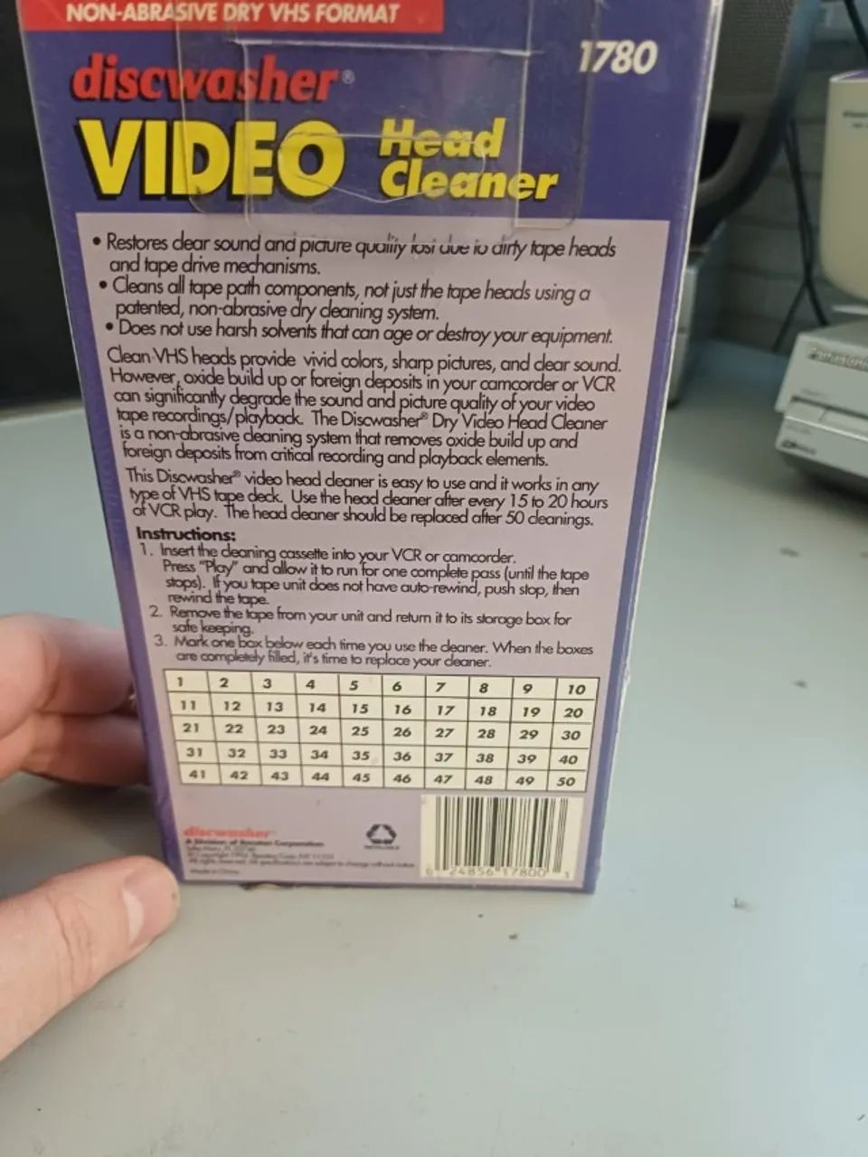 Fita VHS limpadora de cabeçote - Foto 2