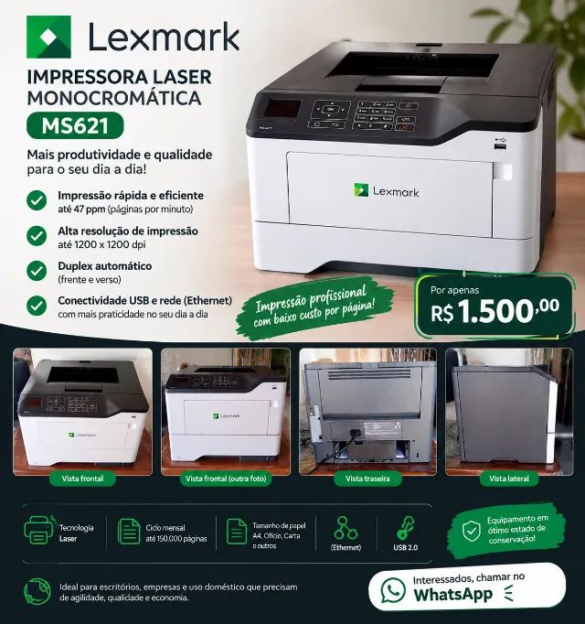 Impressora Lexmark Semi nova