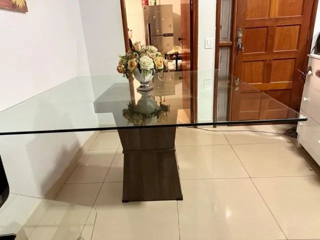 Mesa de Vidro para 8 cadeiras - Foto 4
