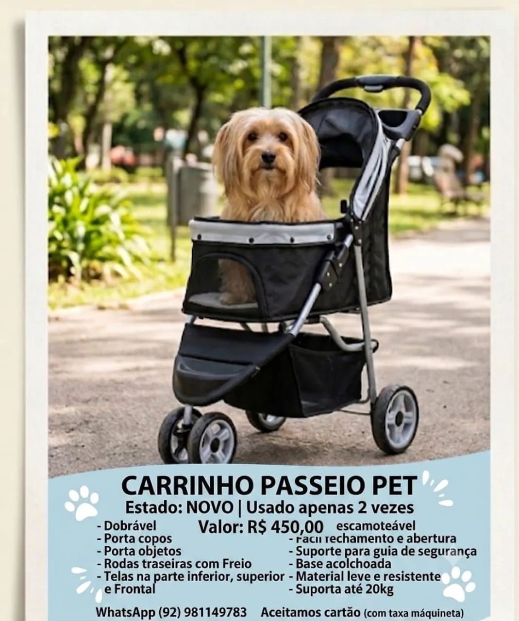 Carrinho Passeio PET