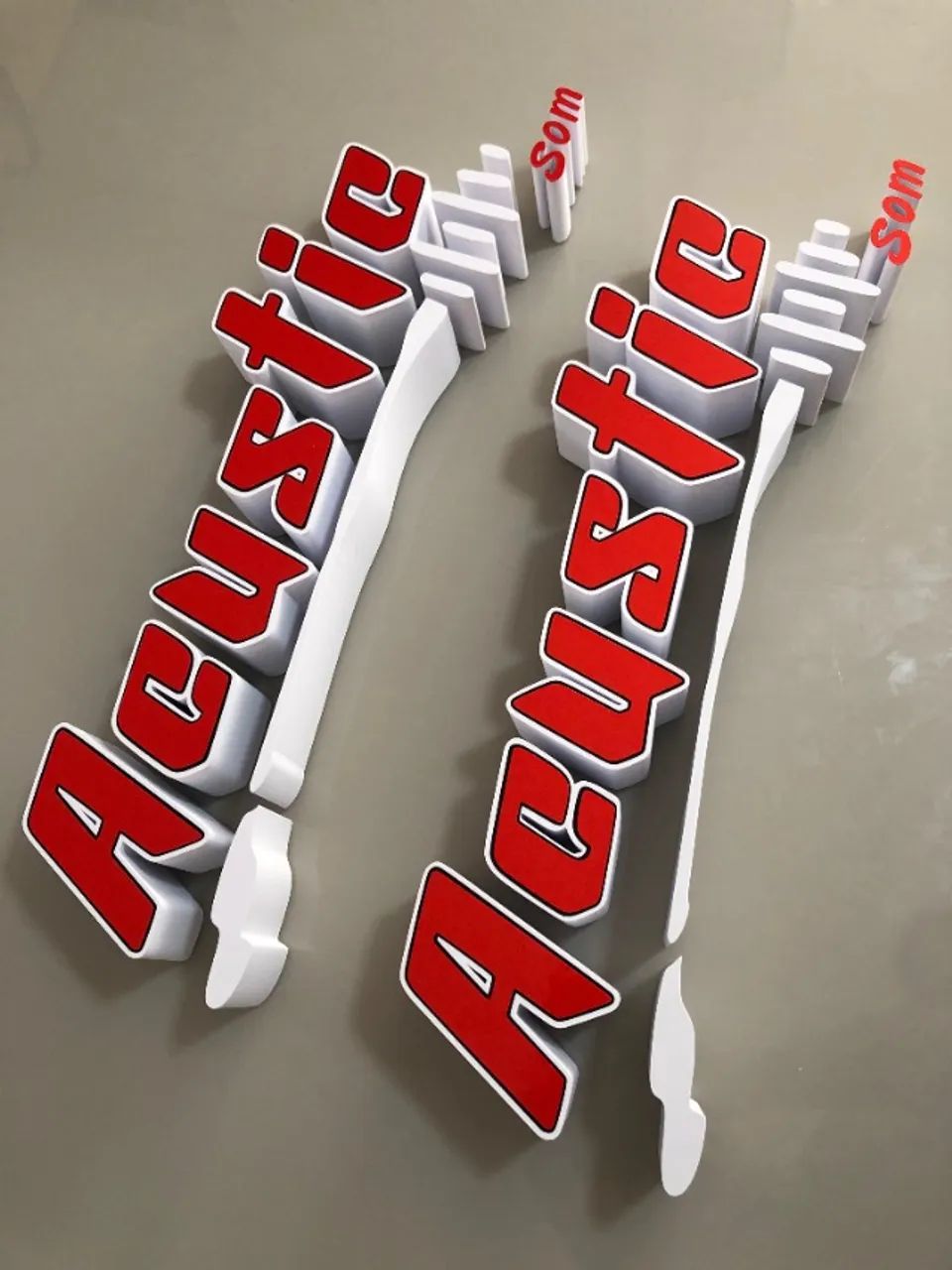 Letreiro 3D Personalizado 50cm - Placa Decorativa para Empresas e Lojas - Foto 3