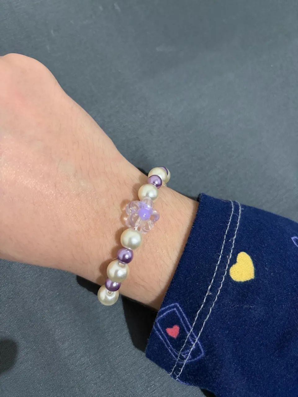 Pulseira Flor Roxa