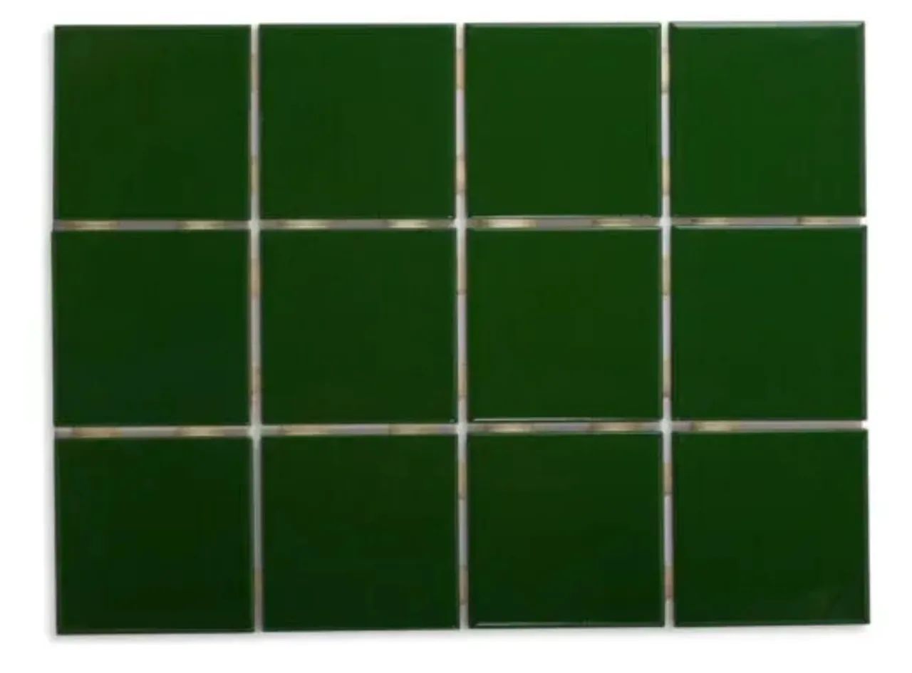 PASTILHA DE CERÂMICA ATLAS 7,5X7,5CM VERDE - SOFISTICAÇÃO E RESISTÊNCIA PARA SEU PROJETO! - Foto 2