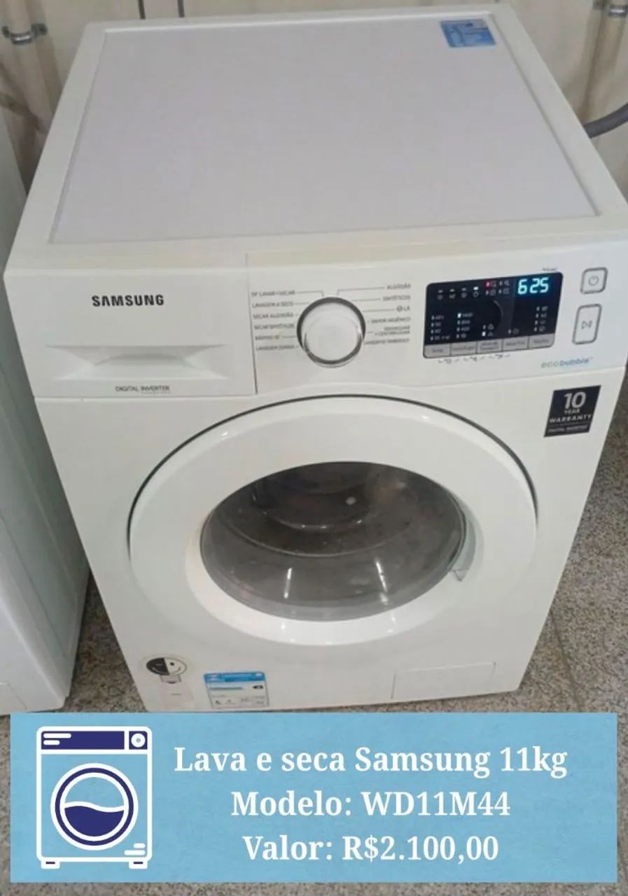 Lava e seca samsung 
