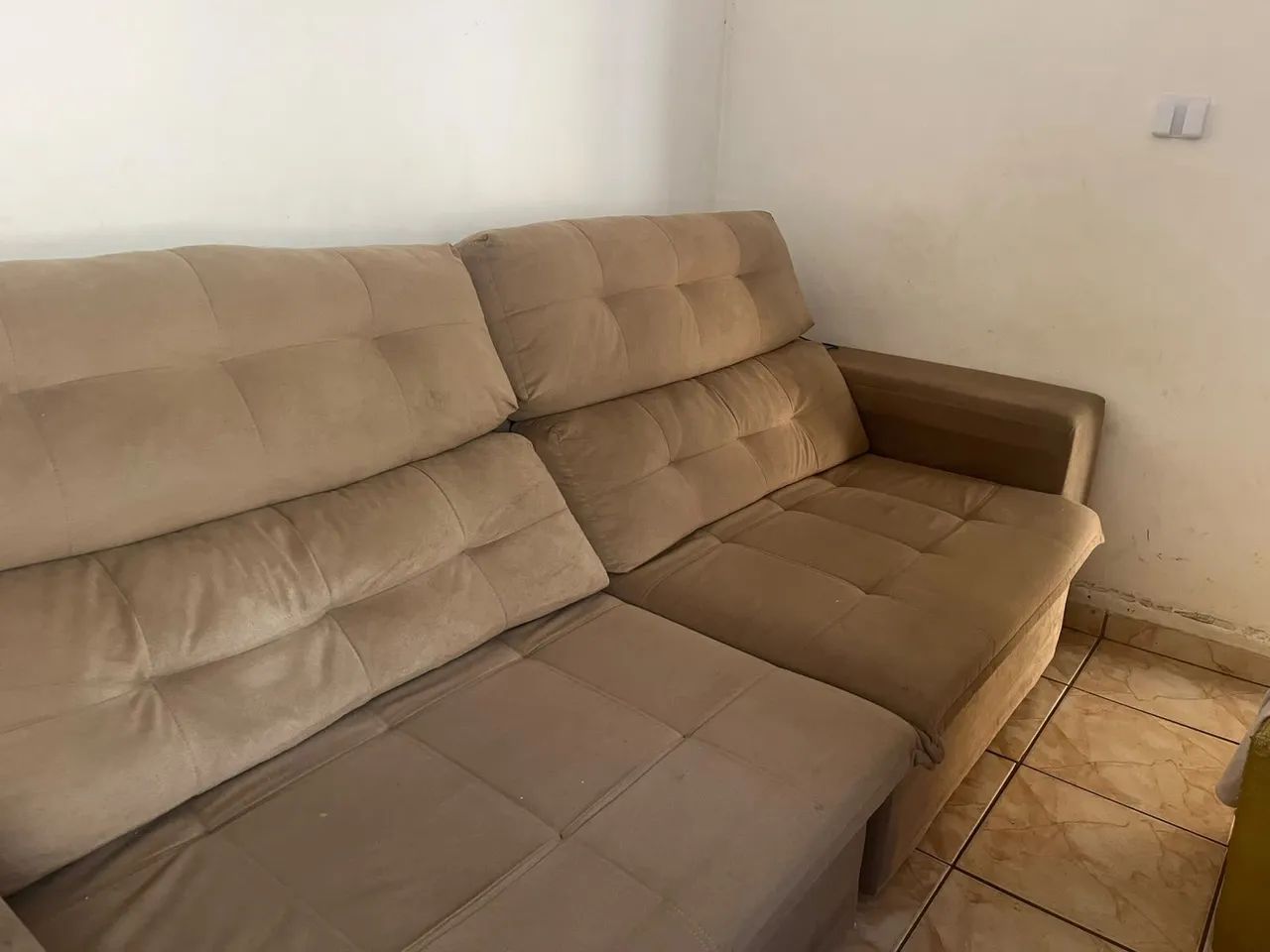 Sofá Retrátil e Reclinável 4 Lugares 2,5m - Foto 2