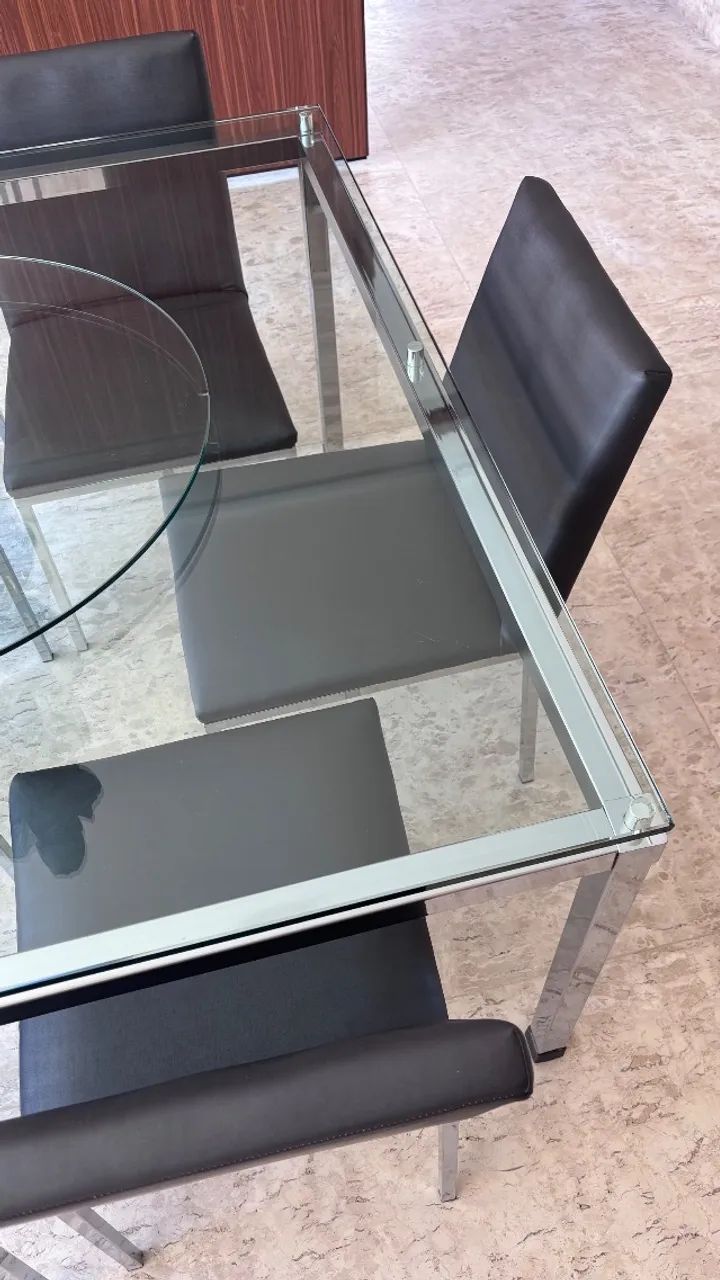 Mesa de jantar quadrada com 6 cadeiras  - Foto 3