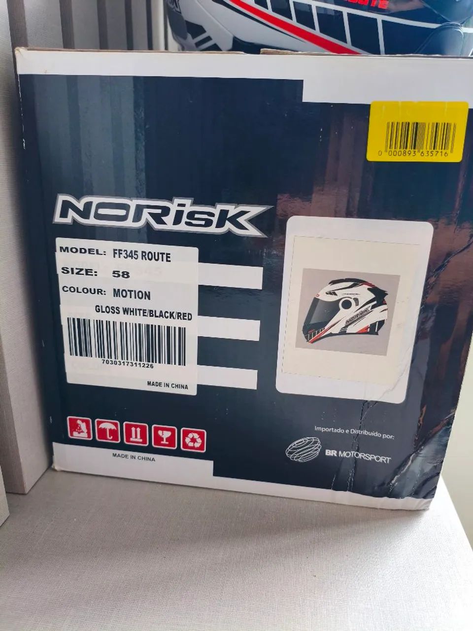 CAPACETE NORISK FF345 ROUTE - POUQUÍSSIMO USO! - Foto 2